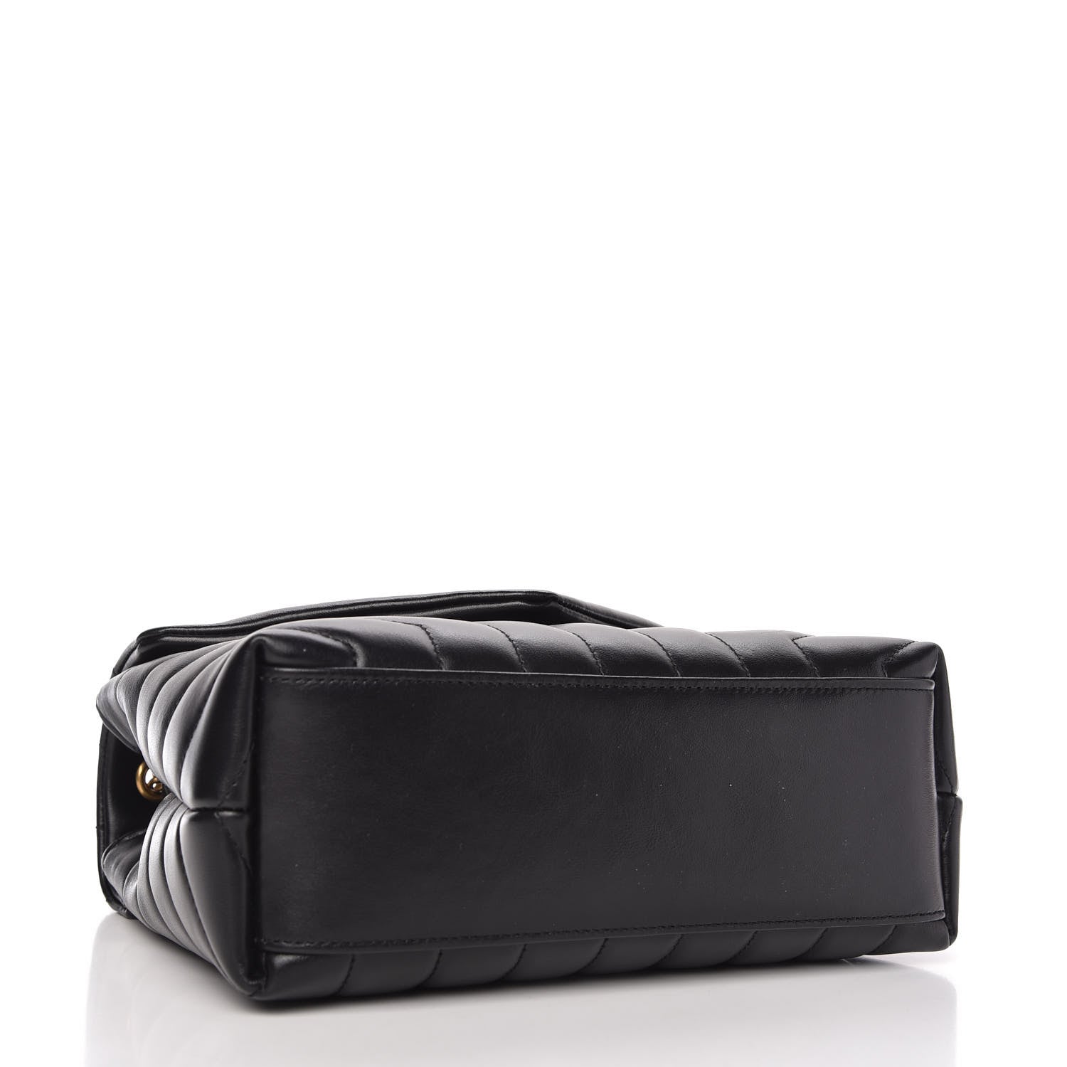 Saint Laurent Calfskin Y Quilted Monogram Small Loulou Chain Satchel Black 4 of 11