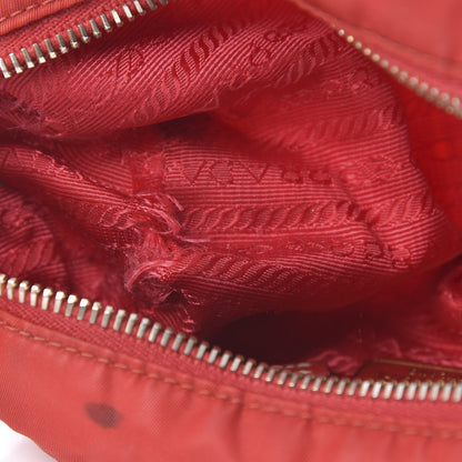 Prada Nylon Vela Cosmetic Pouch Red 9 of 13