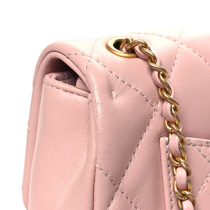 Chanel Lambskin Quilted Mini Heart Charms Flap Light Pink 11 of 11