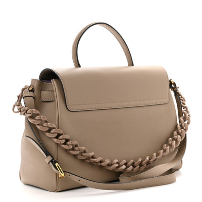 Versace Grained Calfskin La Medusa Bag Taupe 3 of 12