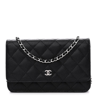 Chanel Caviar Quilted Wallet on Chain WOC Black 1 of 12
