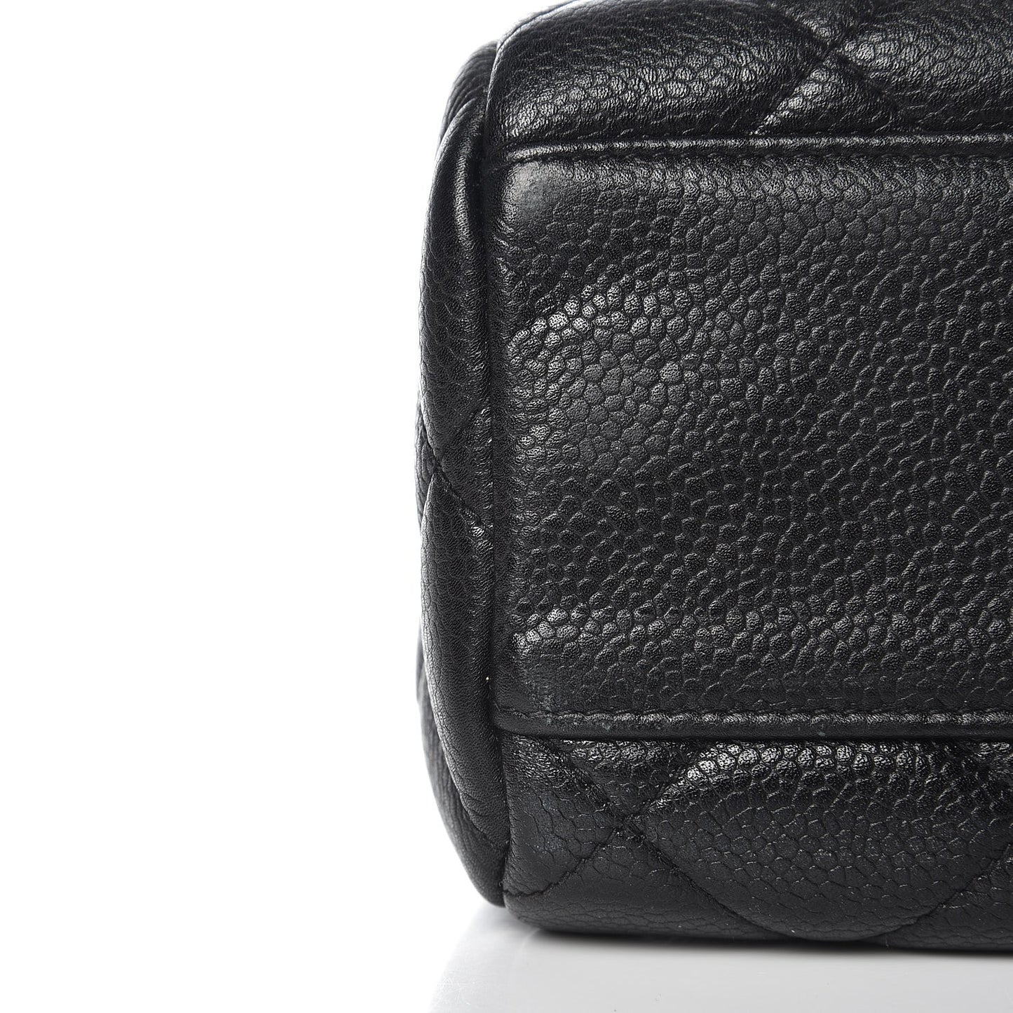Caviar Quilted Medium Kelly Flap Bag Black