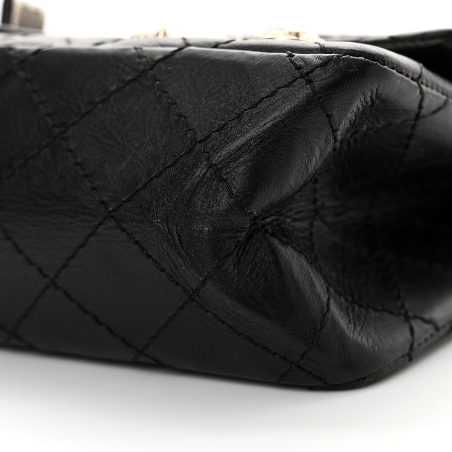Aged Calfskin Lucky Charms 2.55 Reissue 225 Flap Black