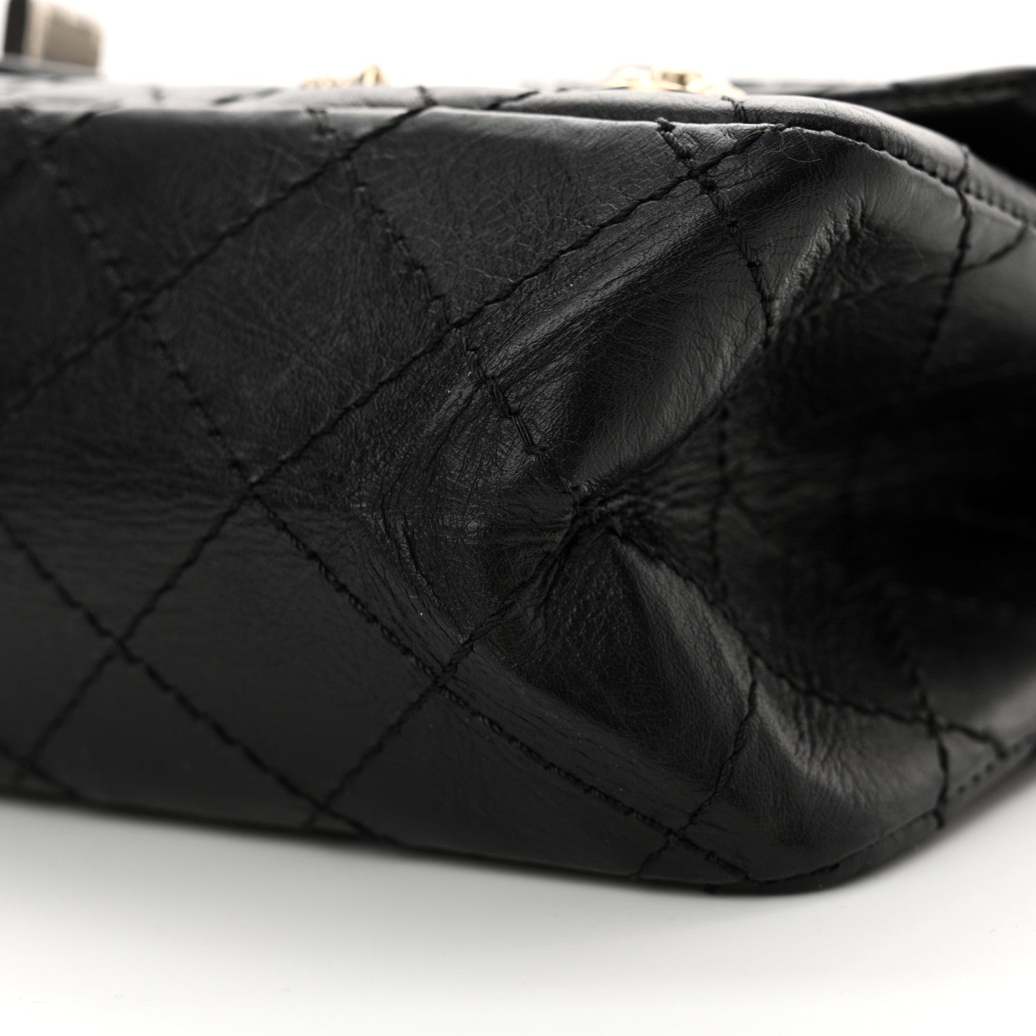 Chanel Aged Calfskin Lucky Charms 2.55 Reissue 225 Flap Black 10 of 13