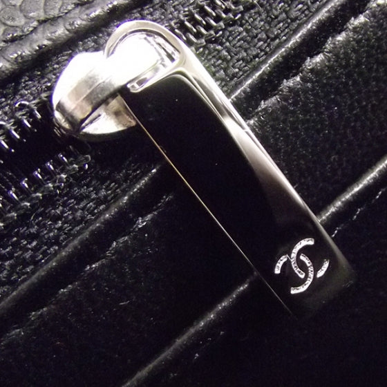 Caviar Jumbo Single Flap Black