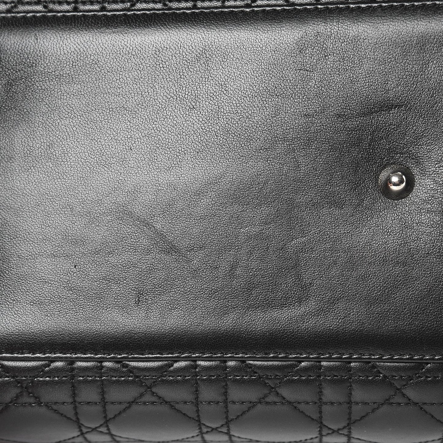 Lambskin Cannage Large Soft Lady Dior Shopping Tote Black