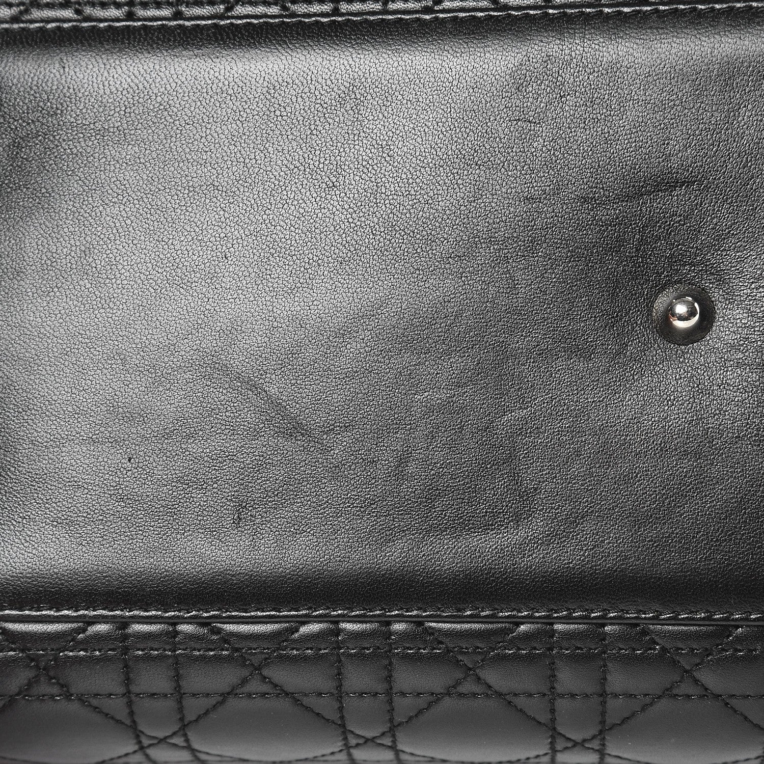 Christian Dior Lambskin Cannage Large Soft Lady Dior Shopping Tote Black 6 of 12