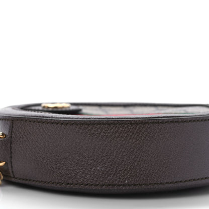 Gucci GG Supreme Monogram Web Mini Ophidia Round Shoulder Bag Brown 8 of 10
