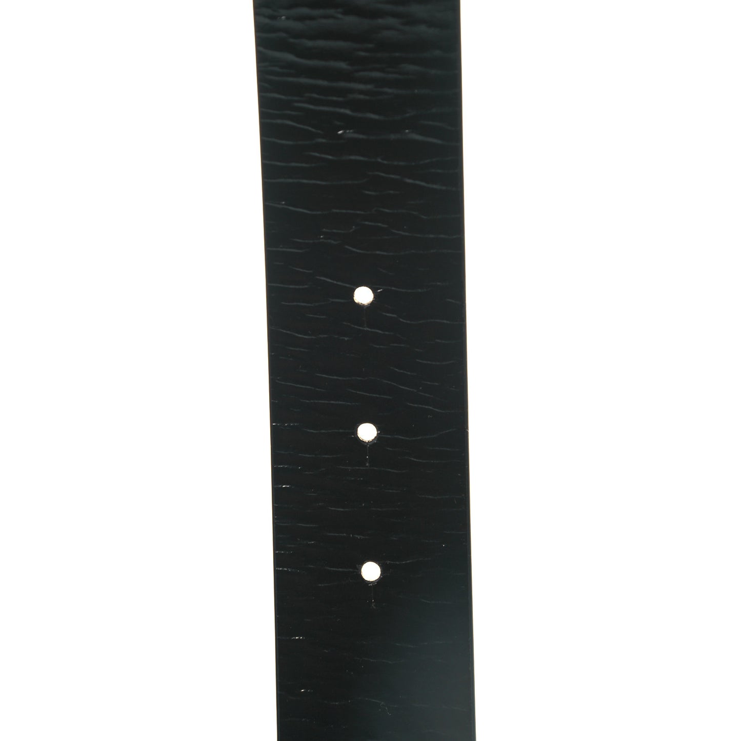 Patent Calfskin CC Reversible Belt 90 Black White