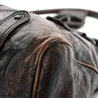 Valentino Garavani Distressed Calfskin VLogo Shoulder Bag Brown 18 of 25
