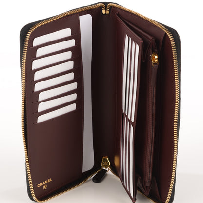 Chanel Caviar Quilted Large Zipped Wallet Black 8 of 8