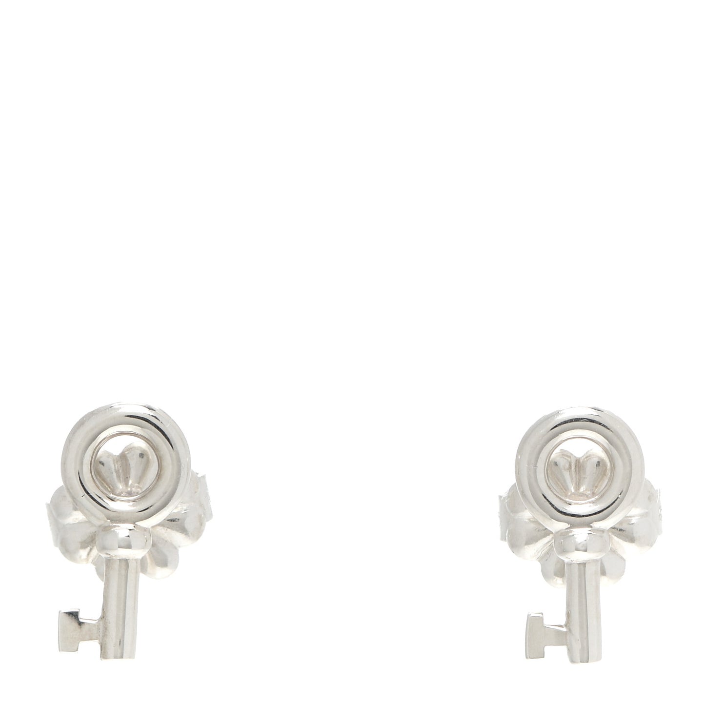Sterling Silver Key Earrings