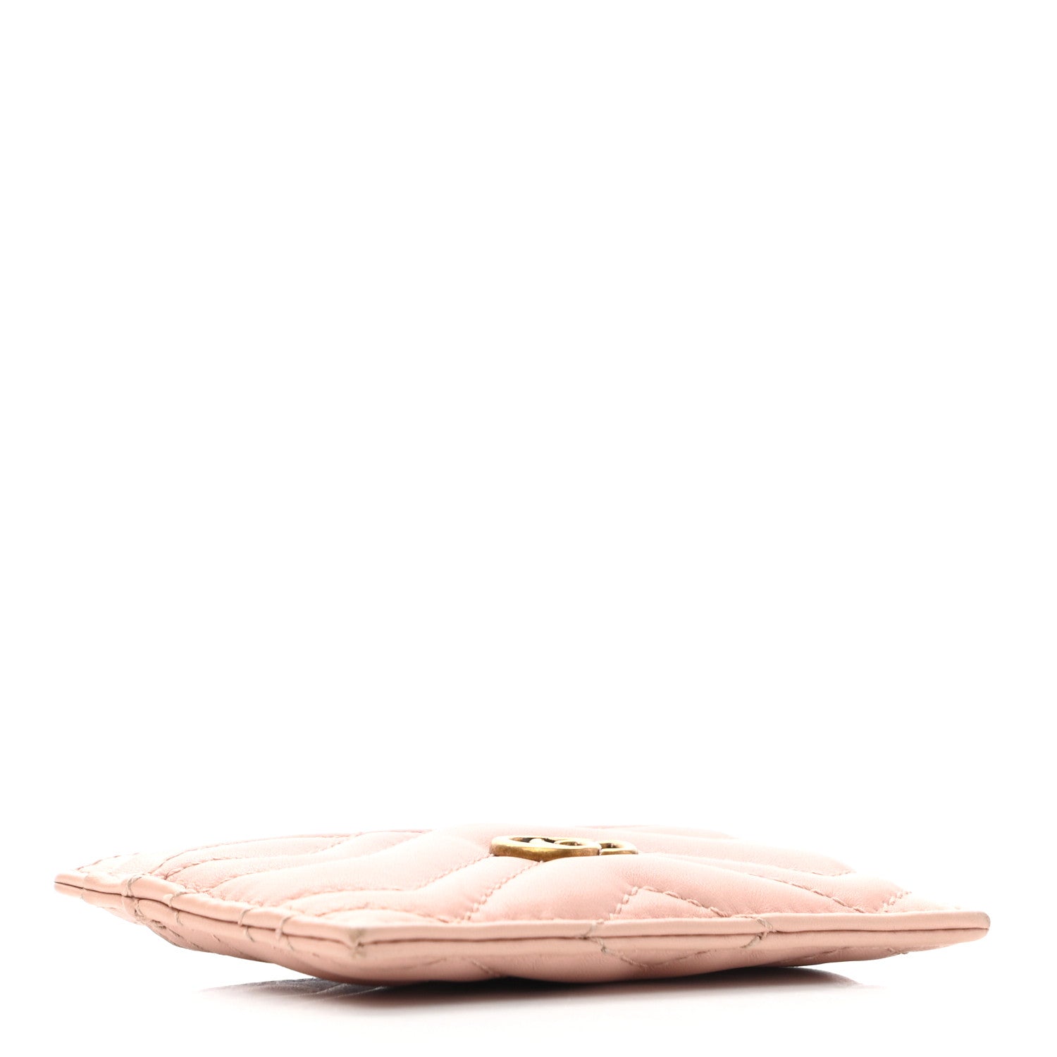Gucci Calfskin Matelasse GG Marmont Card Holder Perfect Pink 4 of 8