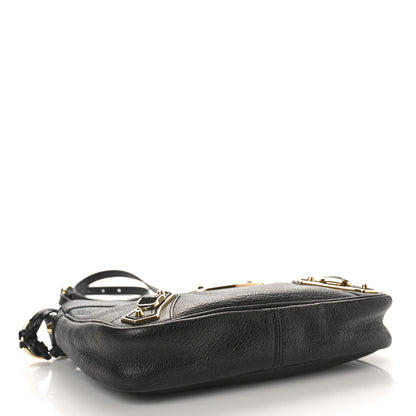Balenciaga Chevre Gold Metallic Edge Hardware Hip Black 4 of 11