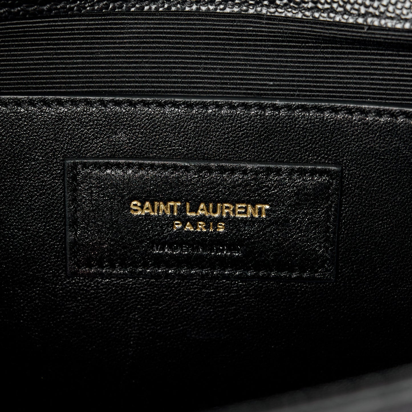 Grain De Poudre Monogram Cassandre Clutch Black