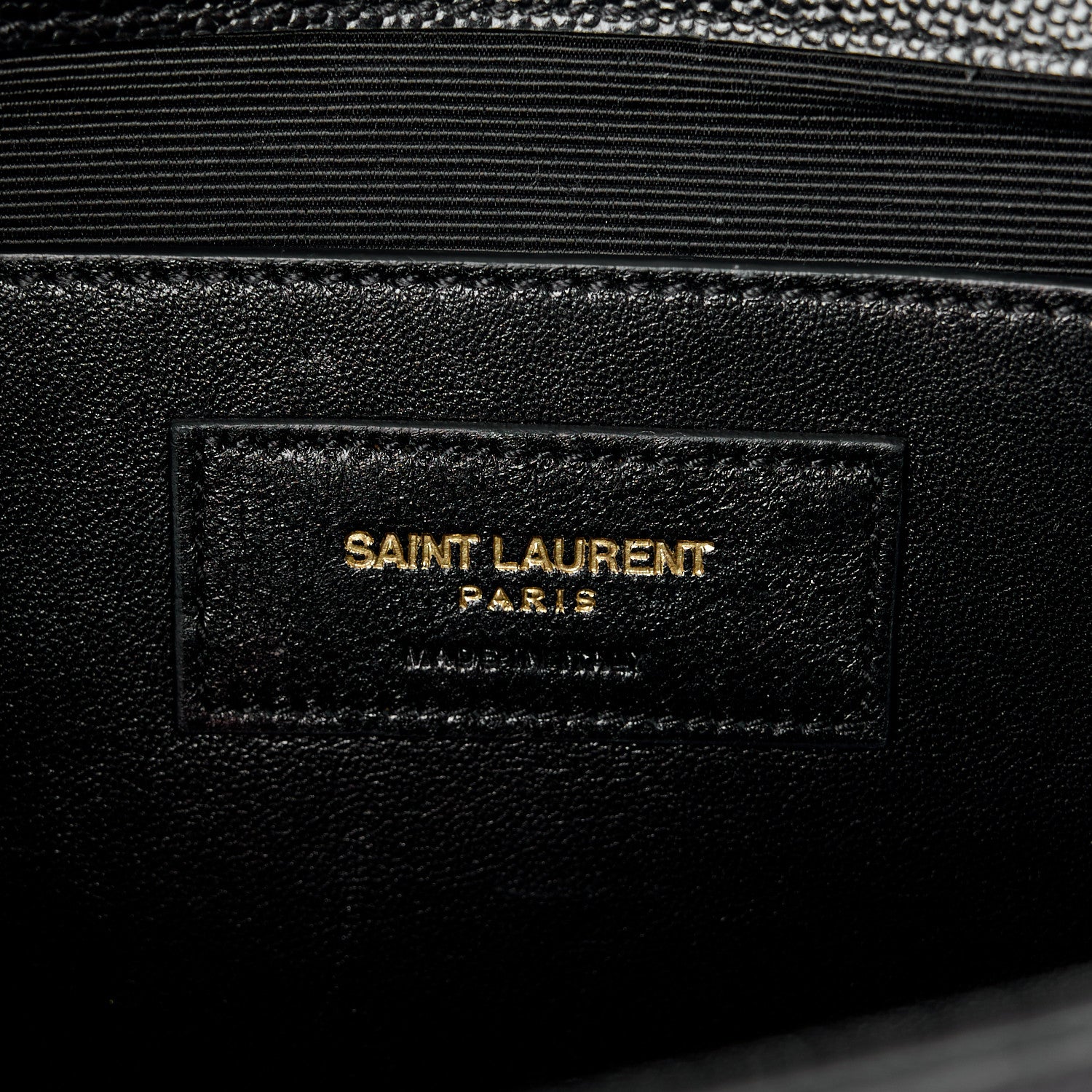 Saint Laurent Grain De Poudre Monogram Cassandre Clutch Black 6 of 12