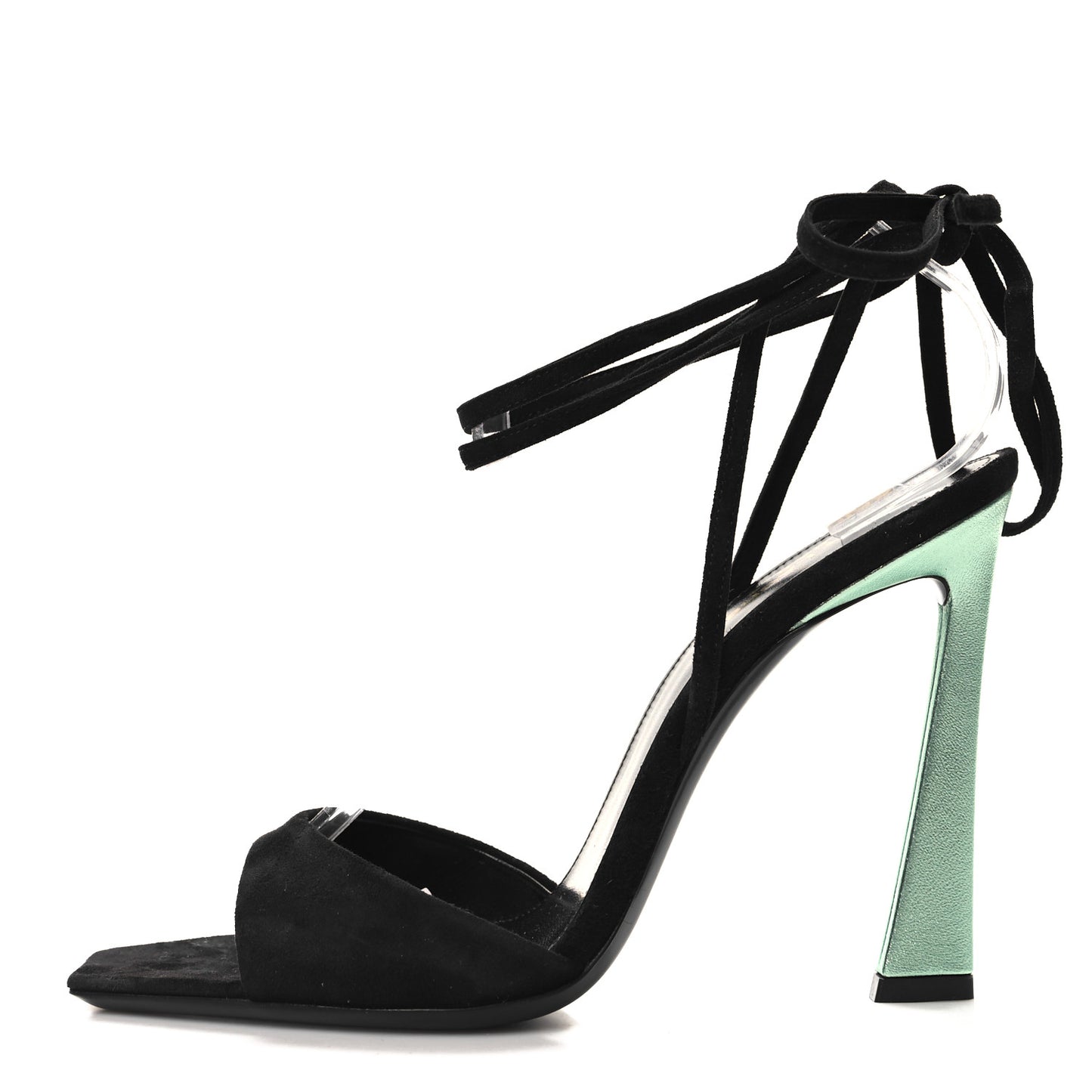 Suede Paz 105 Ankle Strap Sandals 38 Hope Green