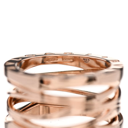 Bulgari 18K Rose Gold B.Zero1 Legend Four-Band Ring 55 7.25 5 of 8
