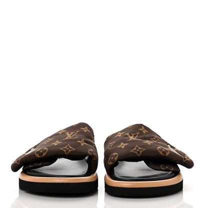 Louis Vuitton Nylon Monogram Pool Pillow Comfort Mule 38 Cacao Brown 2 of 9