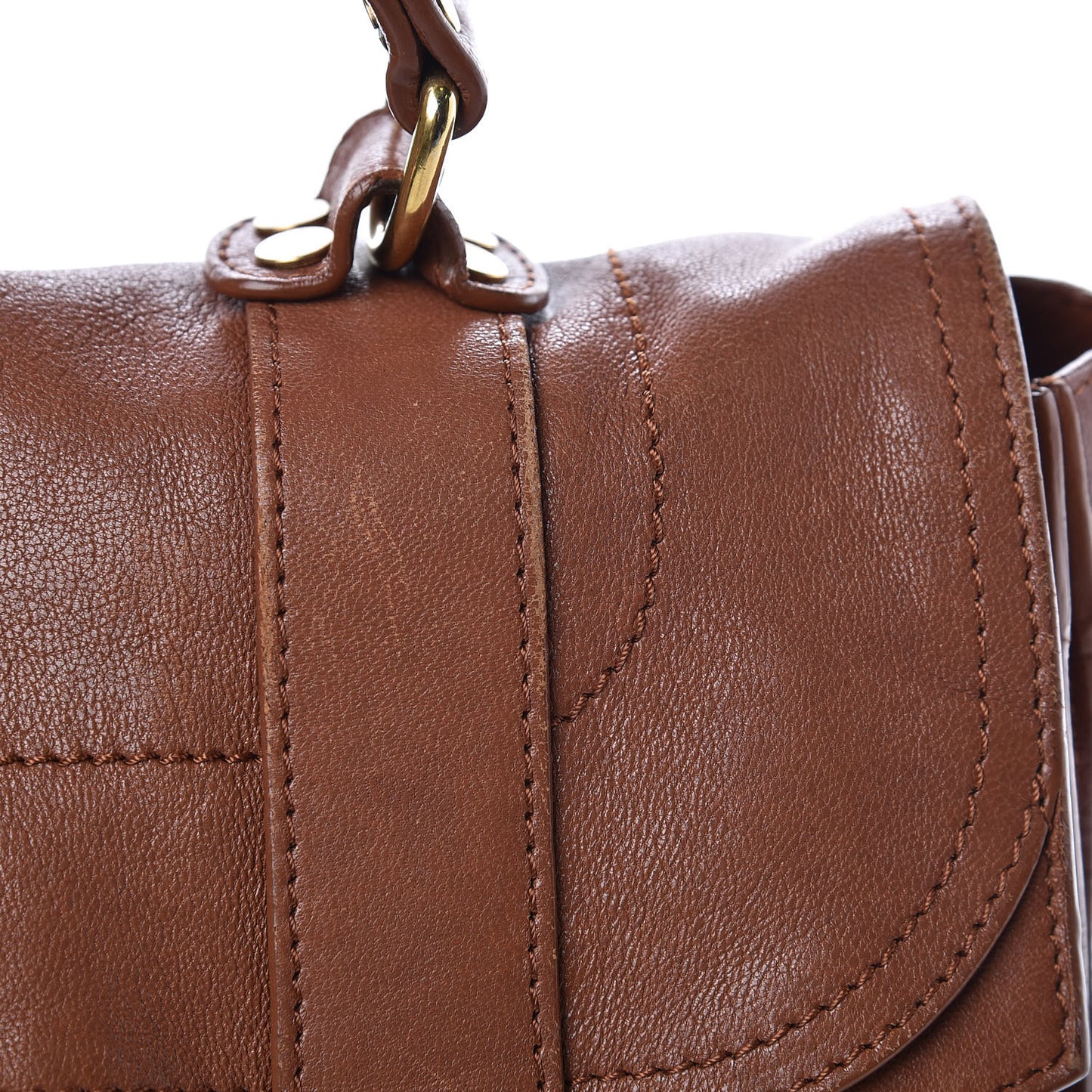 Lambskin Medium PS1 Satchel Saddle