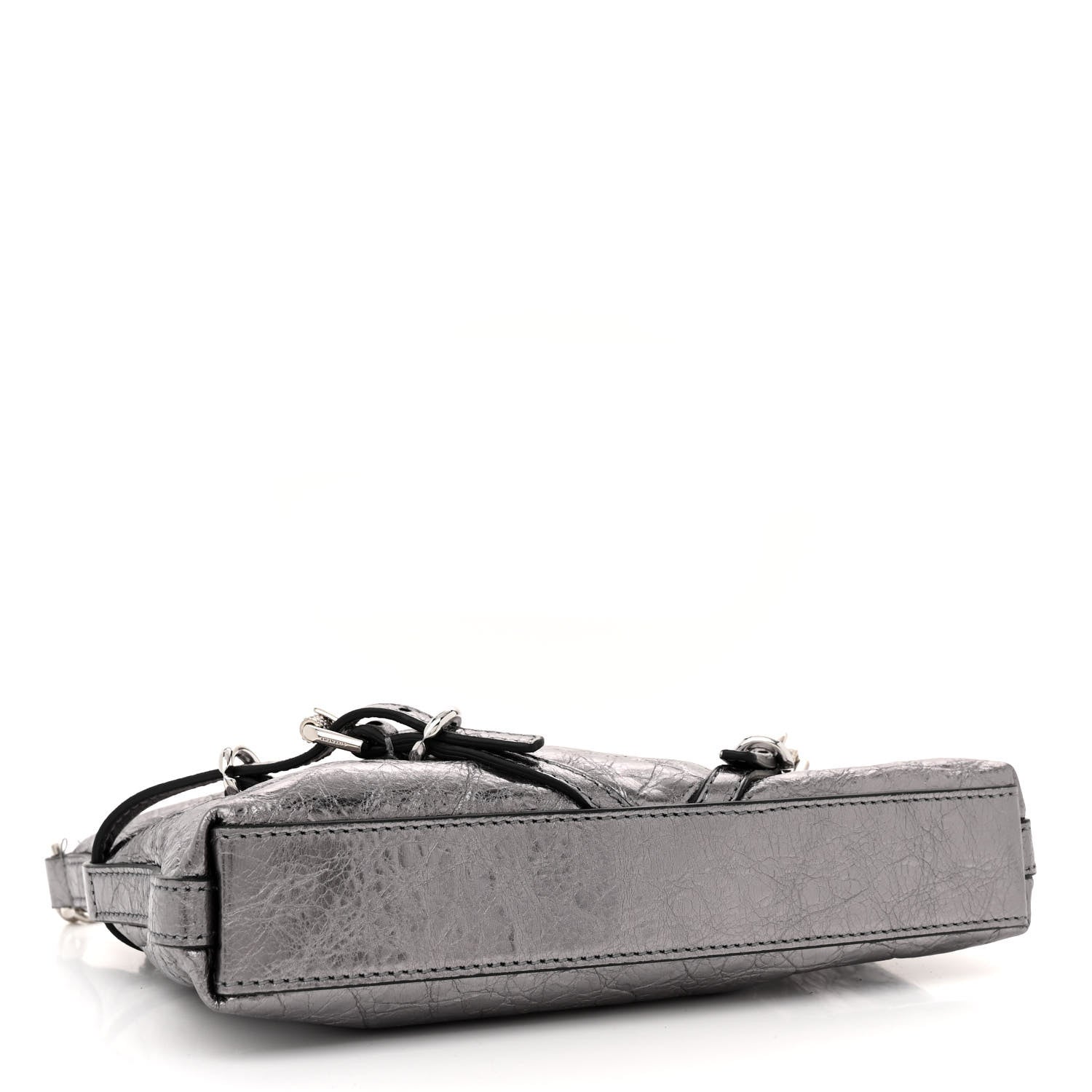 Givenchy Metallic Calfskin Mini Voyou Bag Silver 4 of 11