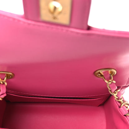 Chanel Goatskin Quilted Mini Square Flap Pink 5 of 12