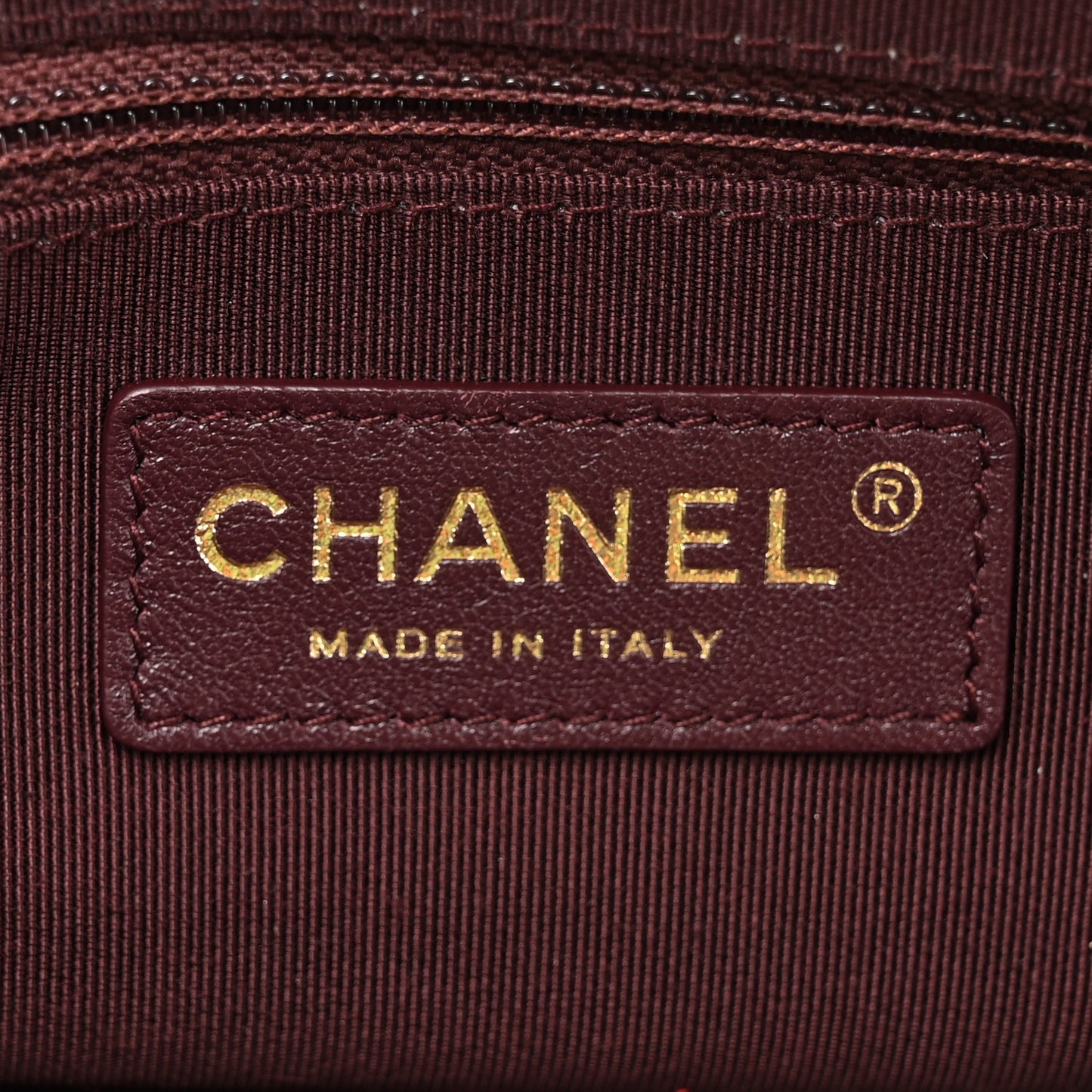 Lambskin Large Shopping Chain Tote Black