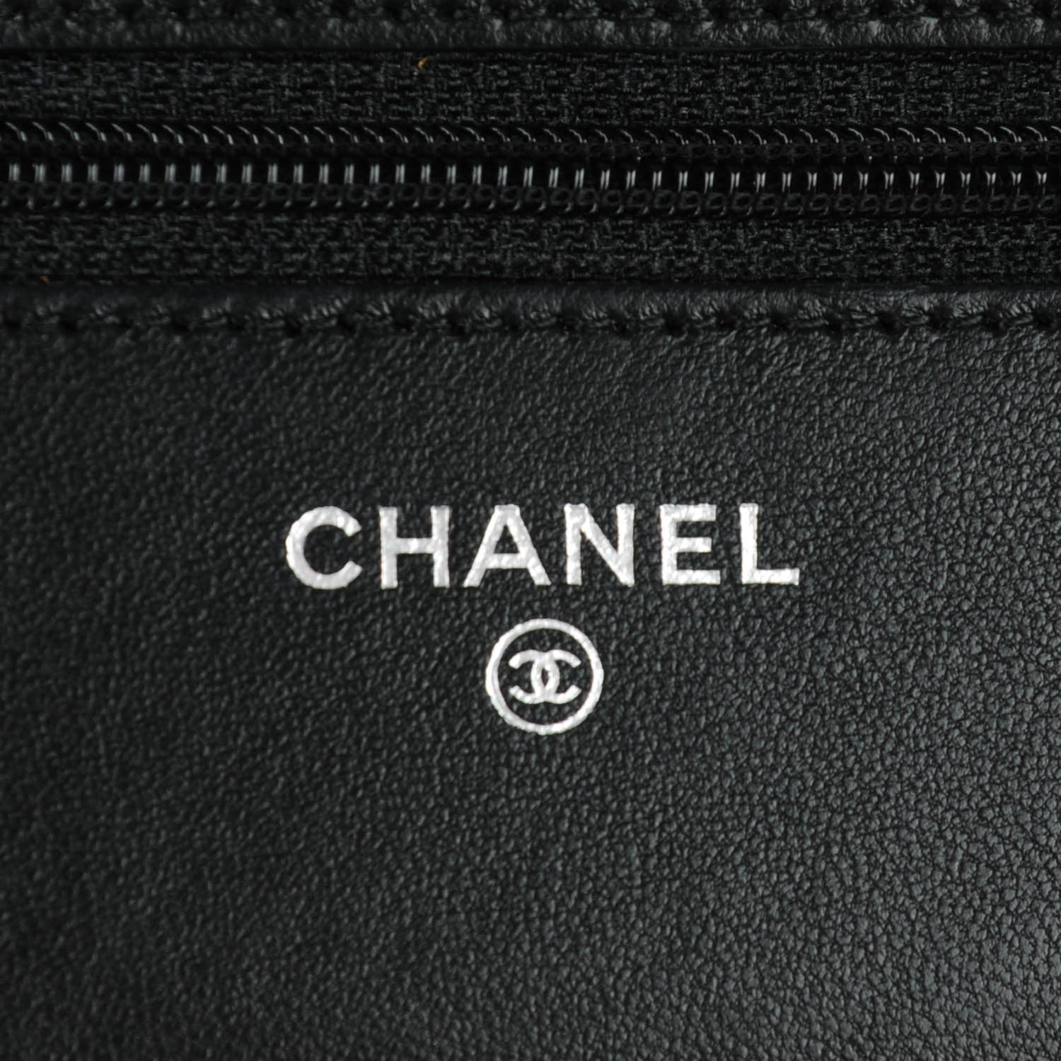 Chanel Lambskin Quilted Wallet On Chain WOC Black 6 of 7