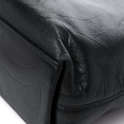 Chanel Calfskin Embossed CC Shoulder Bag Black 11 of 15