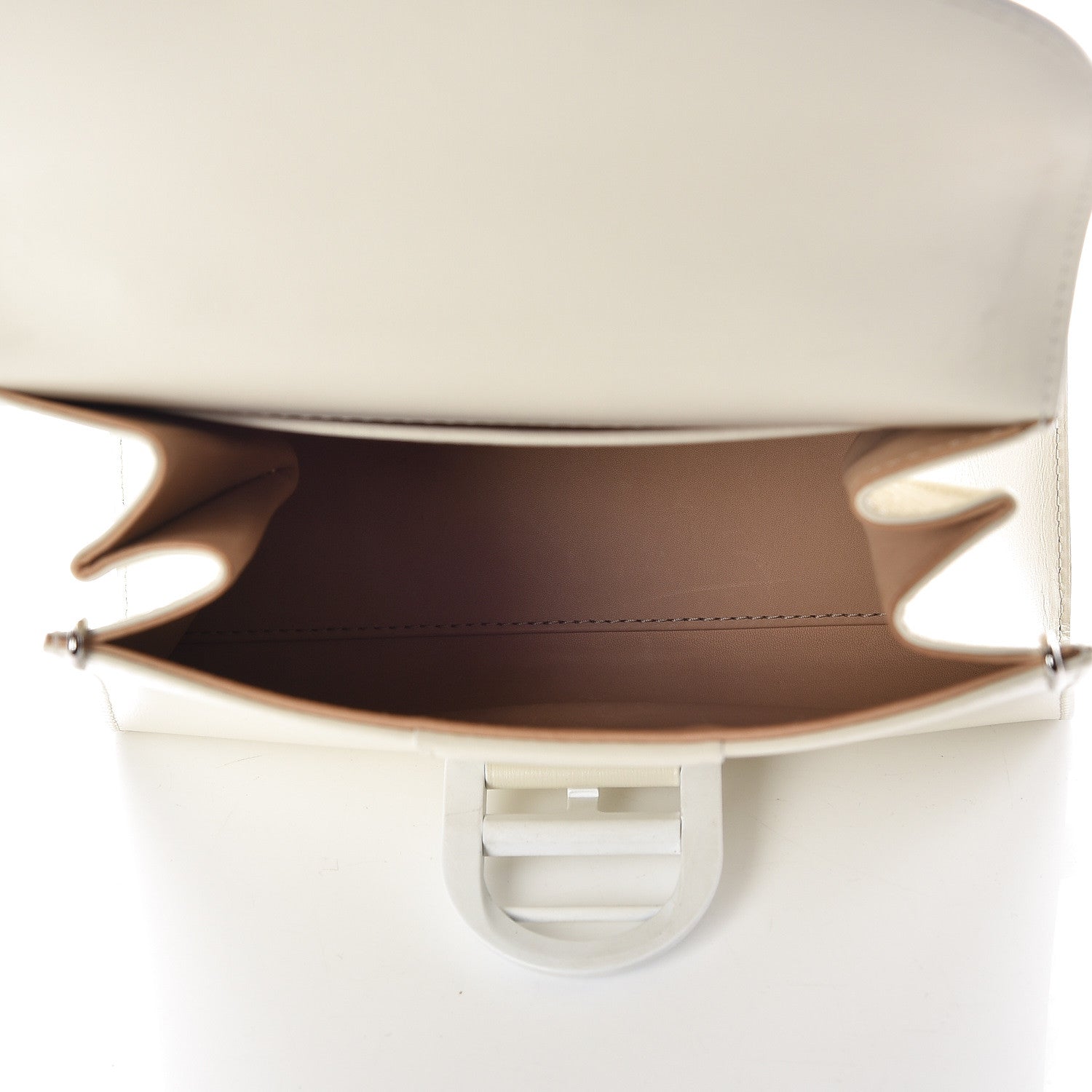 Delvaux Calfskin Mini Brillant Satchel Ivory 5 of 13