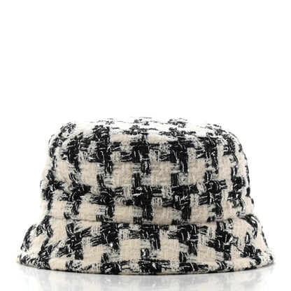 Chanel Tweed Bucket Hat S Black Ecru 3 of 8