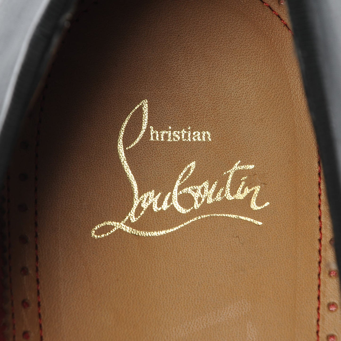 Mens Calfskin Brosse Dandelion Flat Loafers 45.5 Black