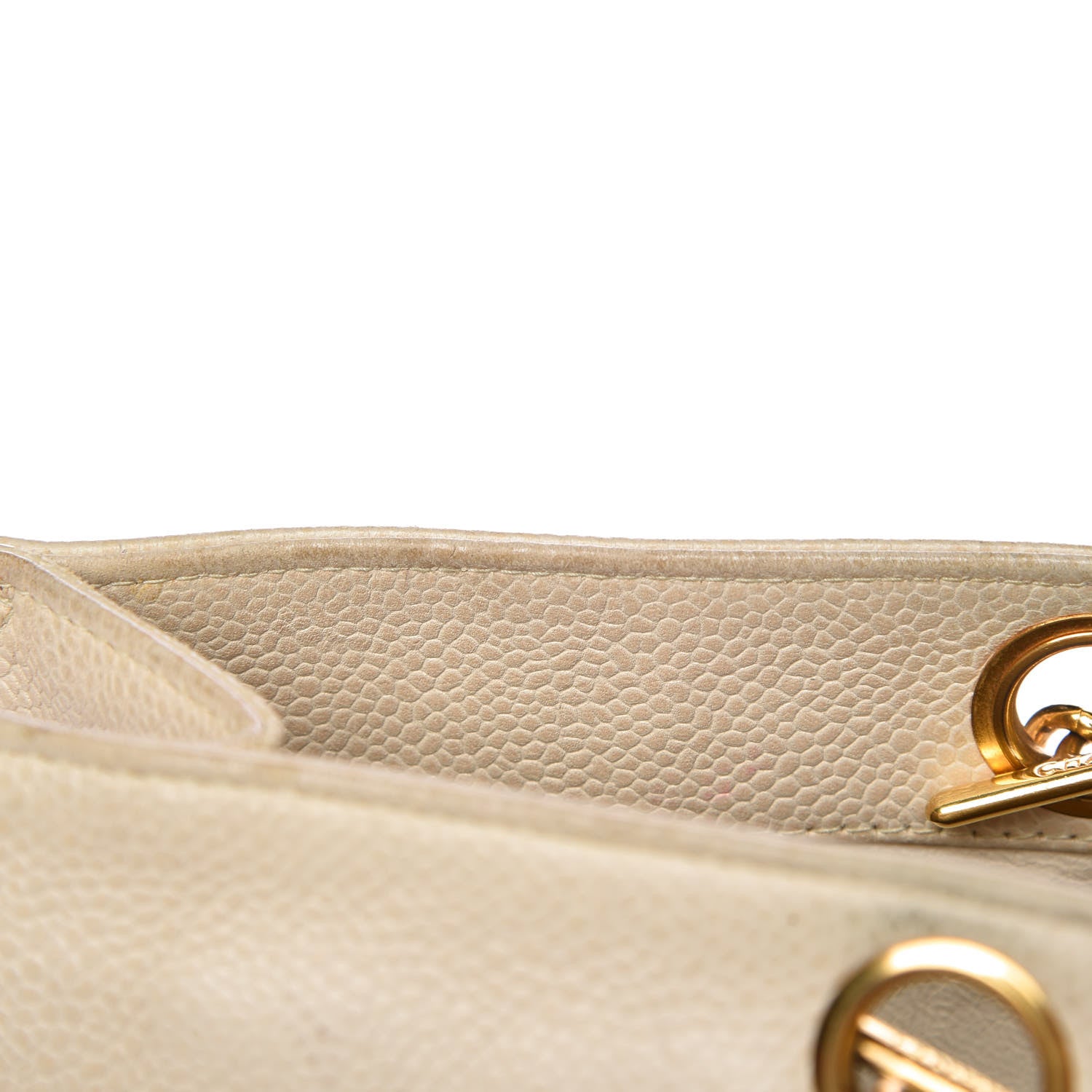 Chanel Caviar CC Shopper Tote Beige Clair 10 of 29
