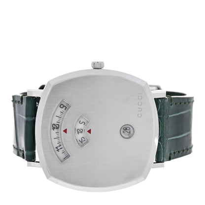 Gucci Stainless Steel Alligator 38mm Grip Quartz Watch Green 2 of 4