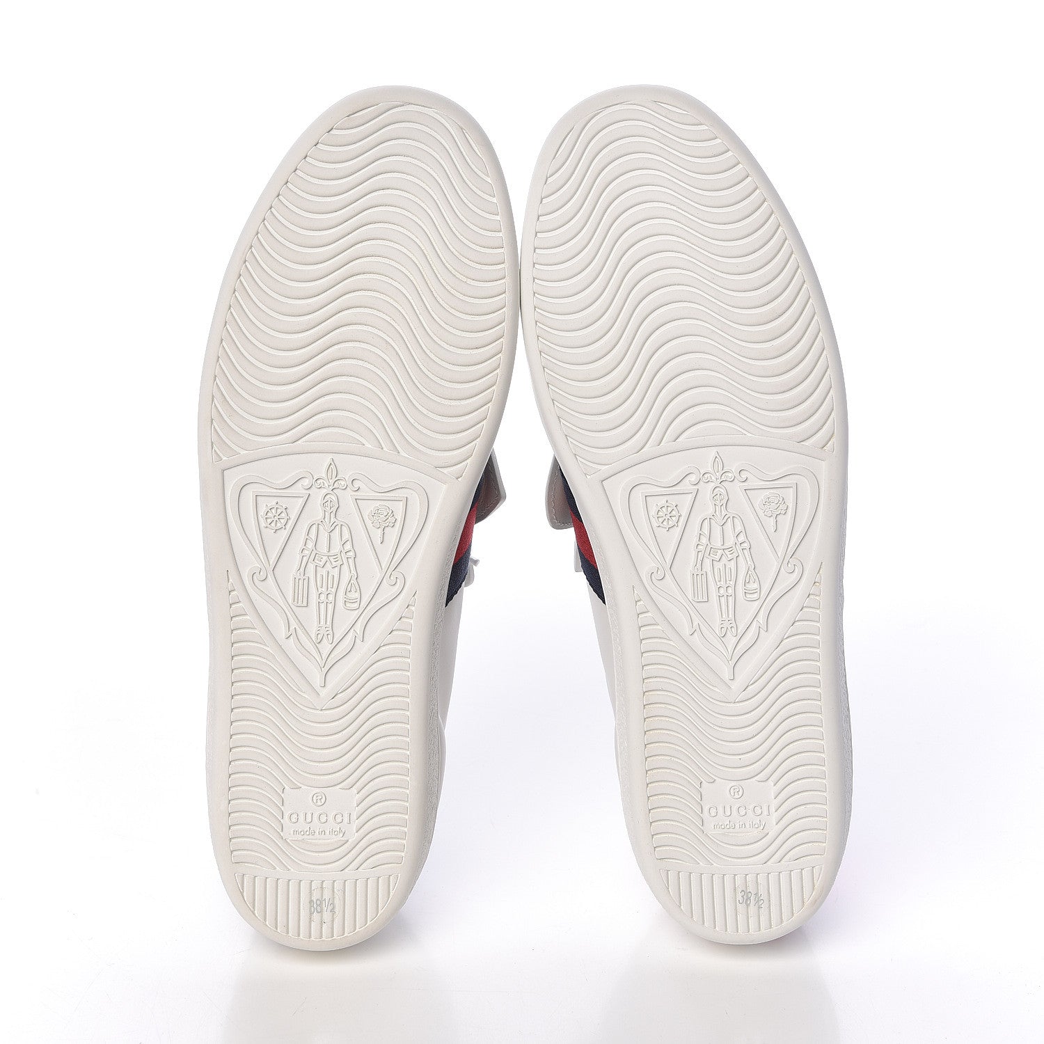 Gucci Calfskin Ayers Web Womens Ace Bow Lace Sneakers 38.5 White 7 of 14