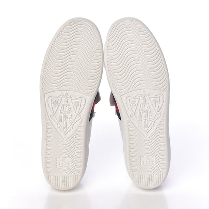 Gucci Calfskin Ayers Web Womens Ace Bow Lace Sneakers 38.5 White 7 of 14