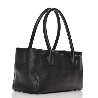 Chanel Calfskin Small Cerf Shopper Tote Black 3 of 7