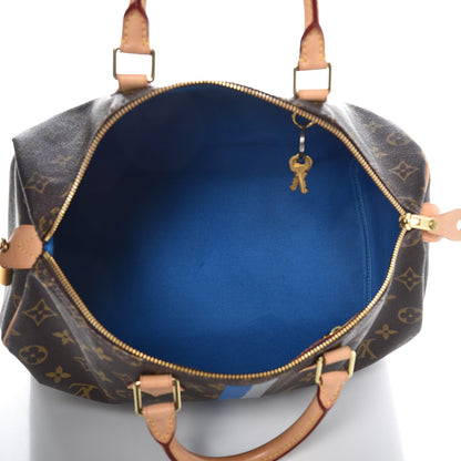 Louis Vuitton Monogram My LV Heritage Speedy 35 Blue De France Gris 5 of 10