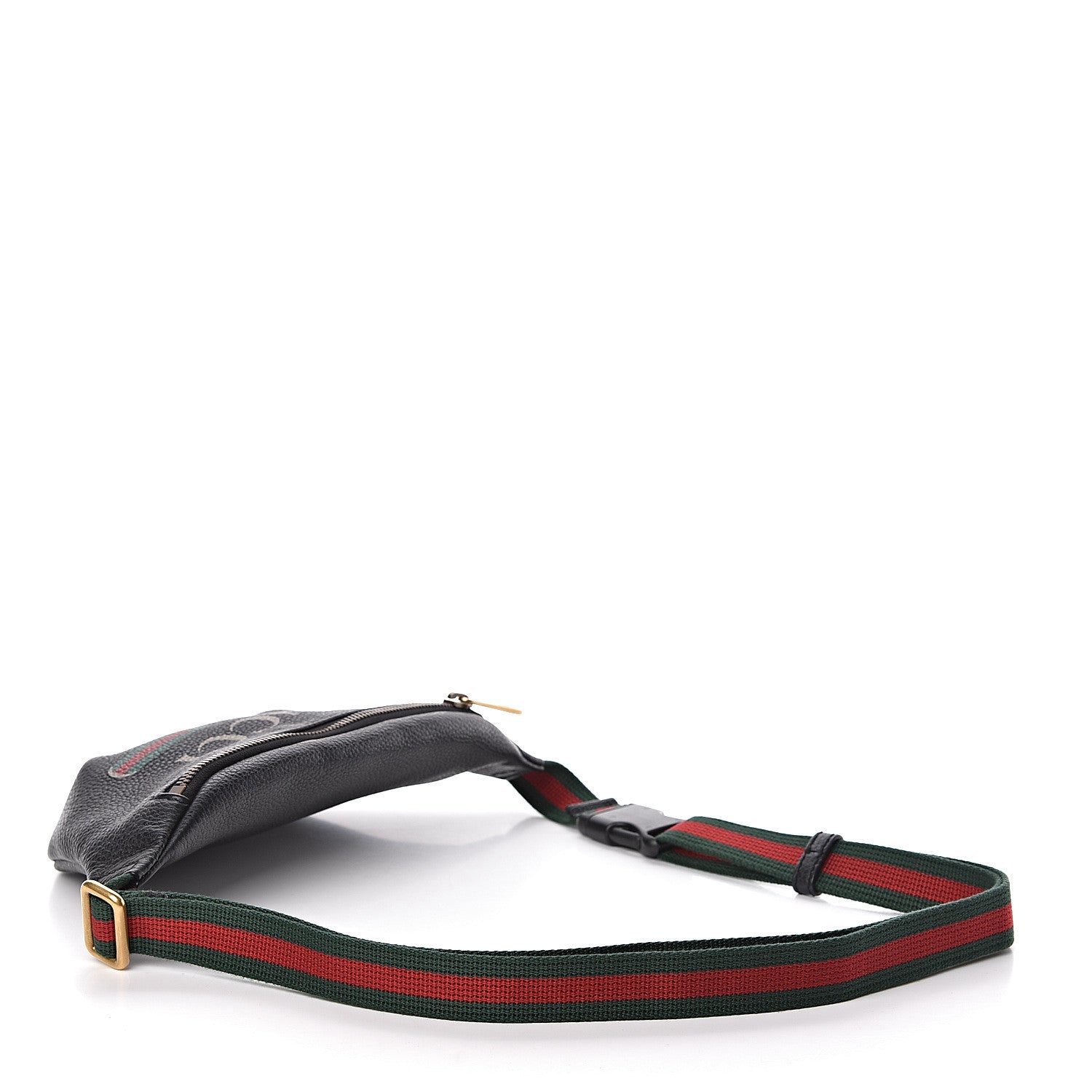 Gucci Grained Calfskin Small Logo Belt Bag Black 3 of 10