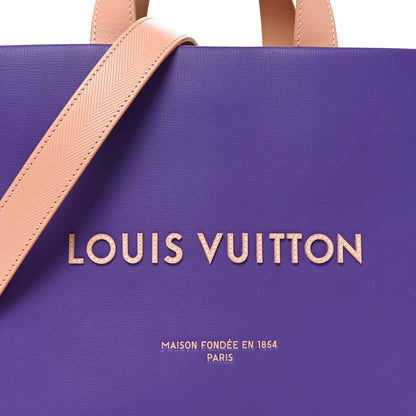 Louis Vuitton Calfskin Mini Shopper Tote Purple 7 of 9