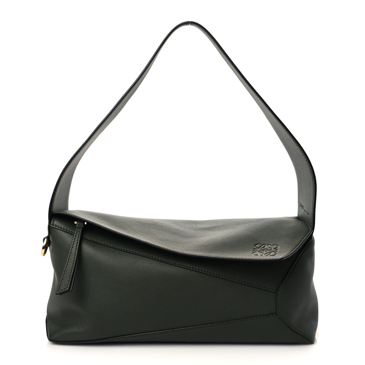 Loewe Calfskin Puzzle Hobo Army Green 1 of 5