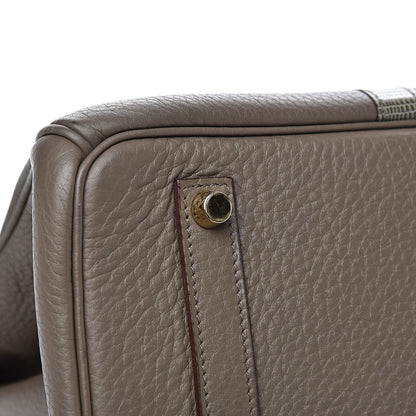 Hermes Taurillon Clemence Lizard Club Birkin 35 Etain Graphite 28 of 30