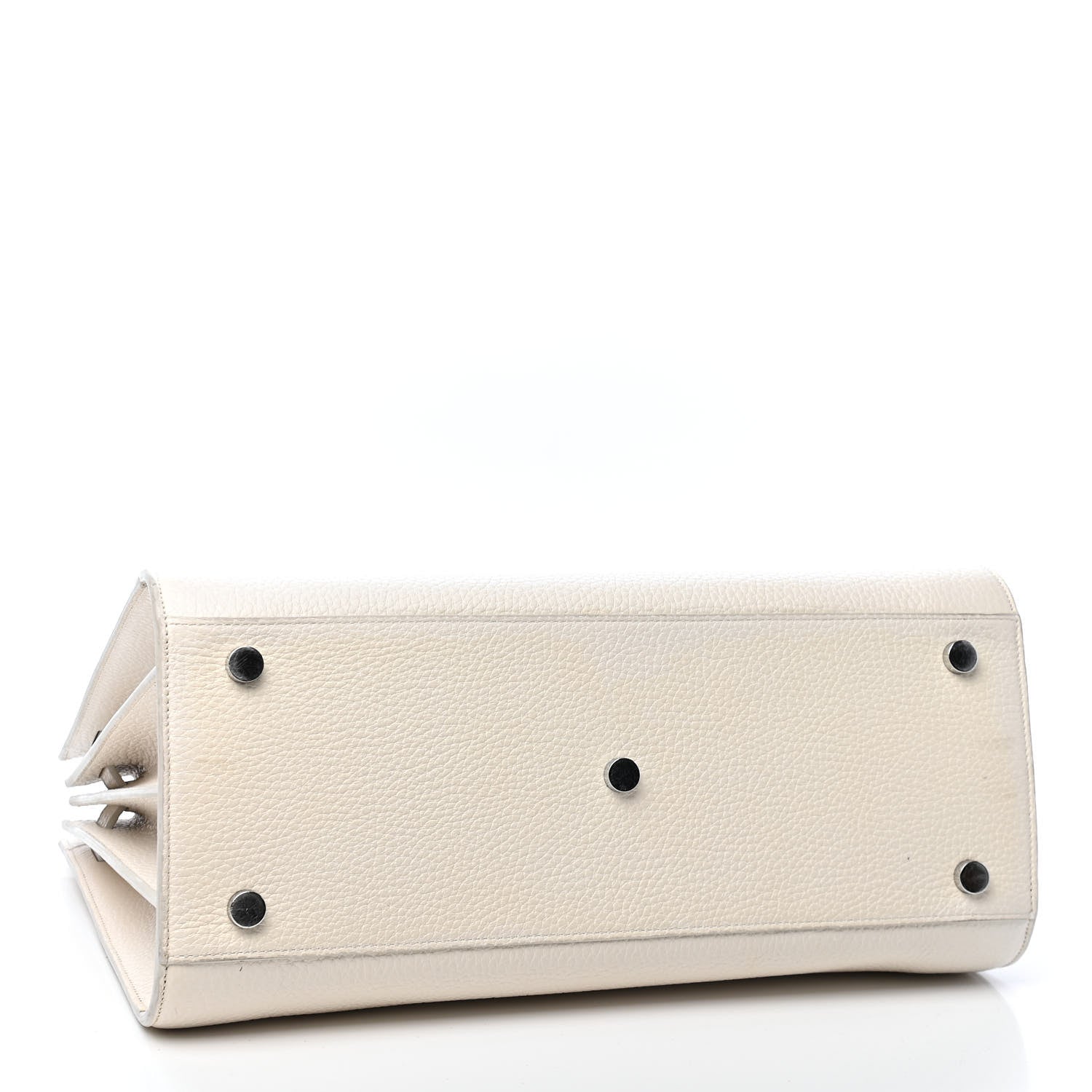 Saint Laurent Grained Calfskin Small Sac De Jour Dove White 3 of 12