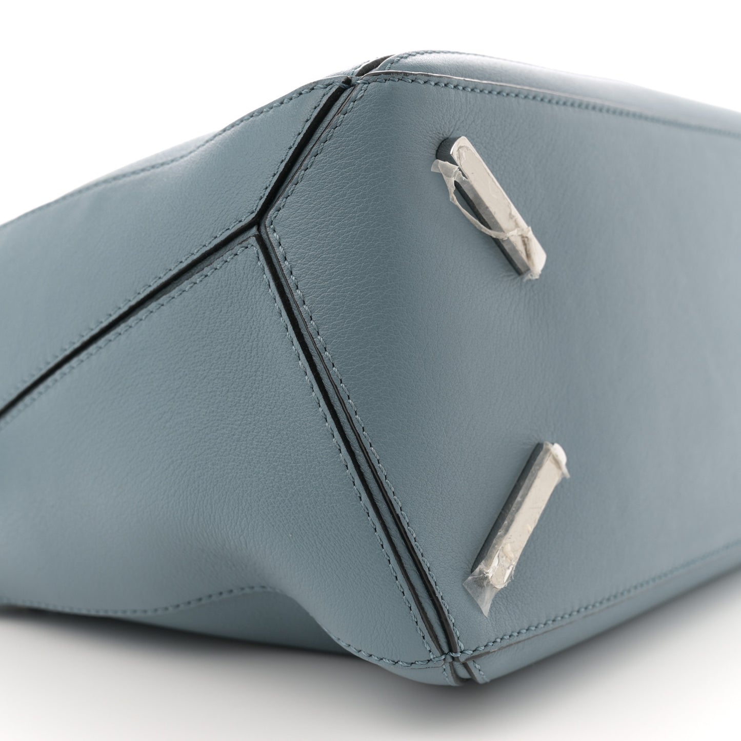 Calfskin Medium Puzzle Bag Stone Blue