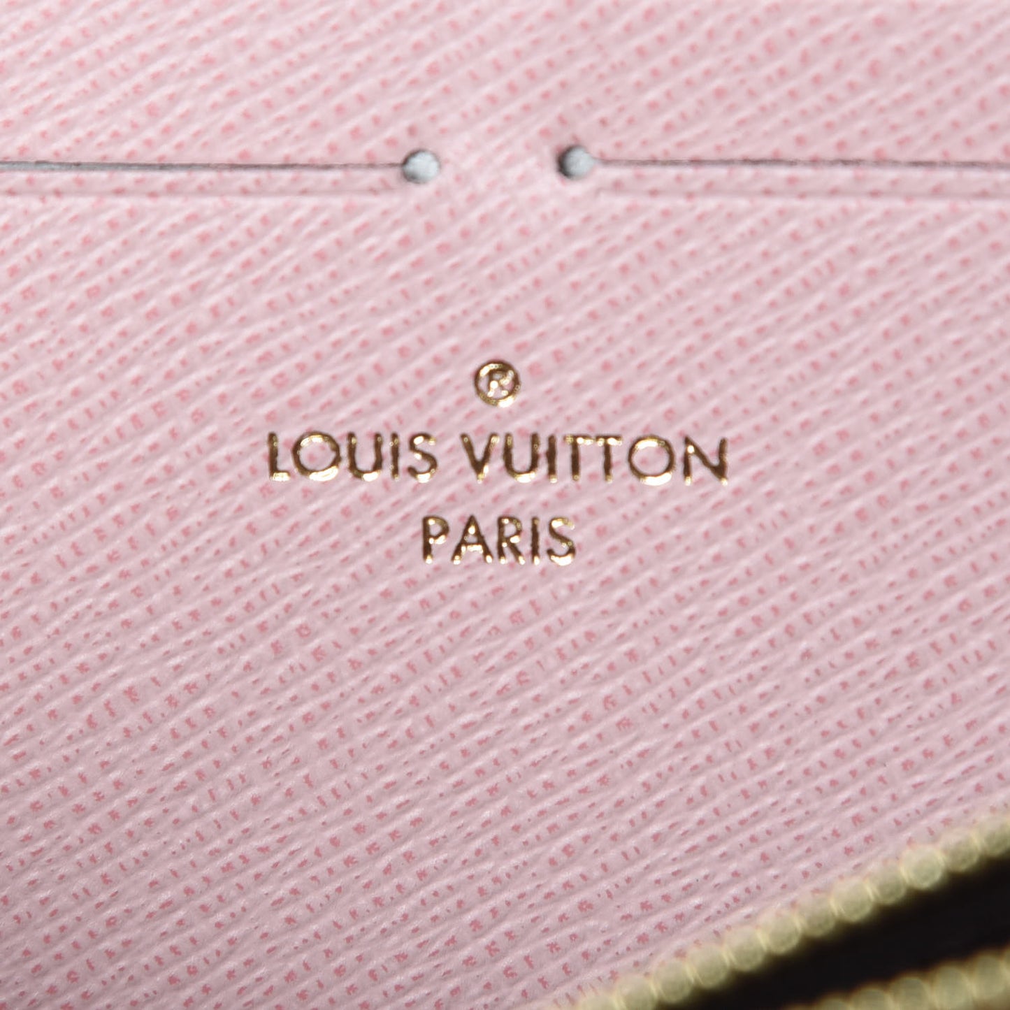 Damier Ebene Clemence Wallet Rose Ballerine