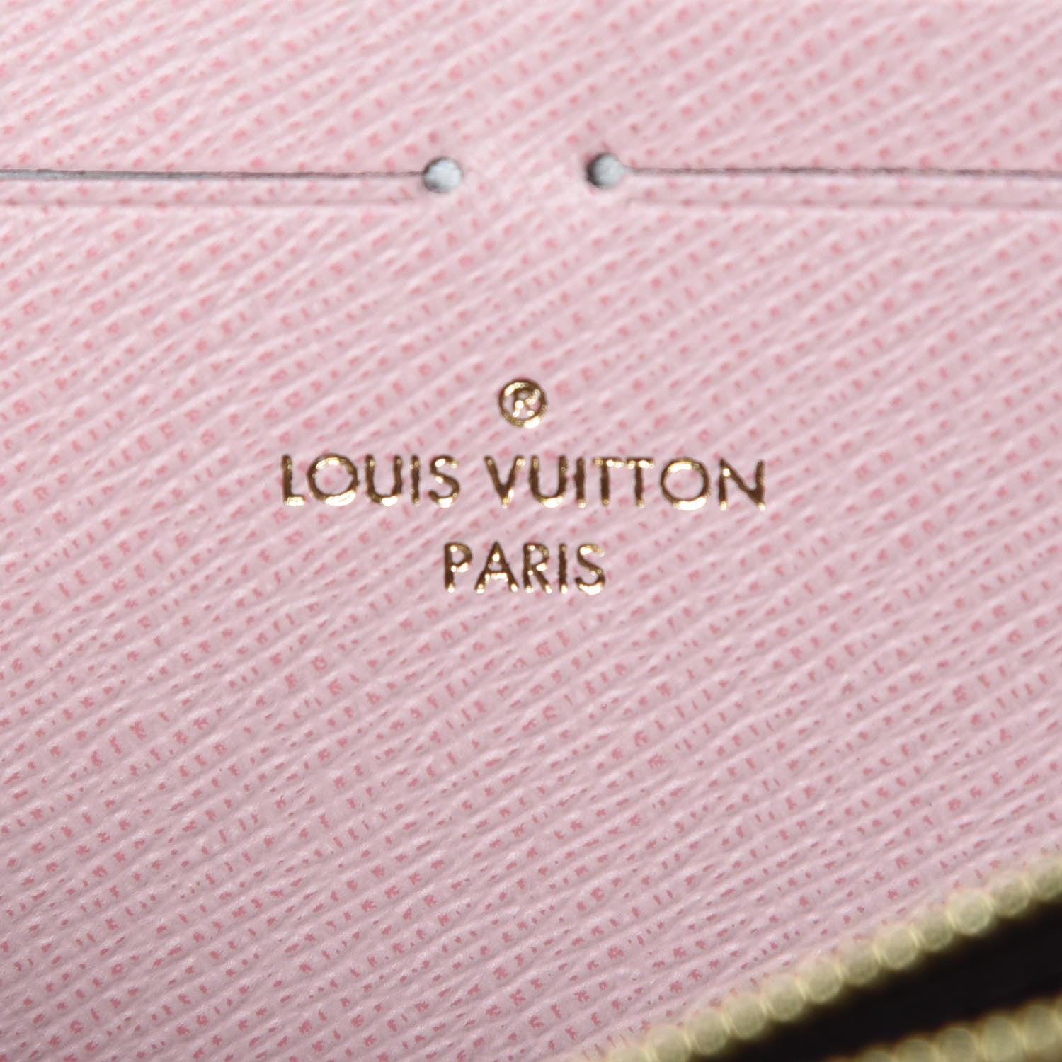 Louis Vuitton Damier Ebene Clemence Wallet Rose Ballerine 6 of 10