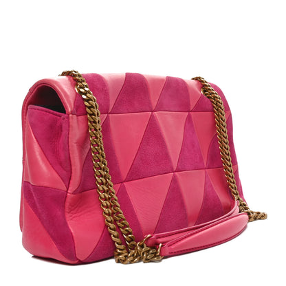 Saint Laurent Lambskin Patchwork Monogram Medium Jamie Pink 3 of 10