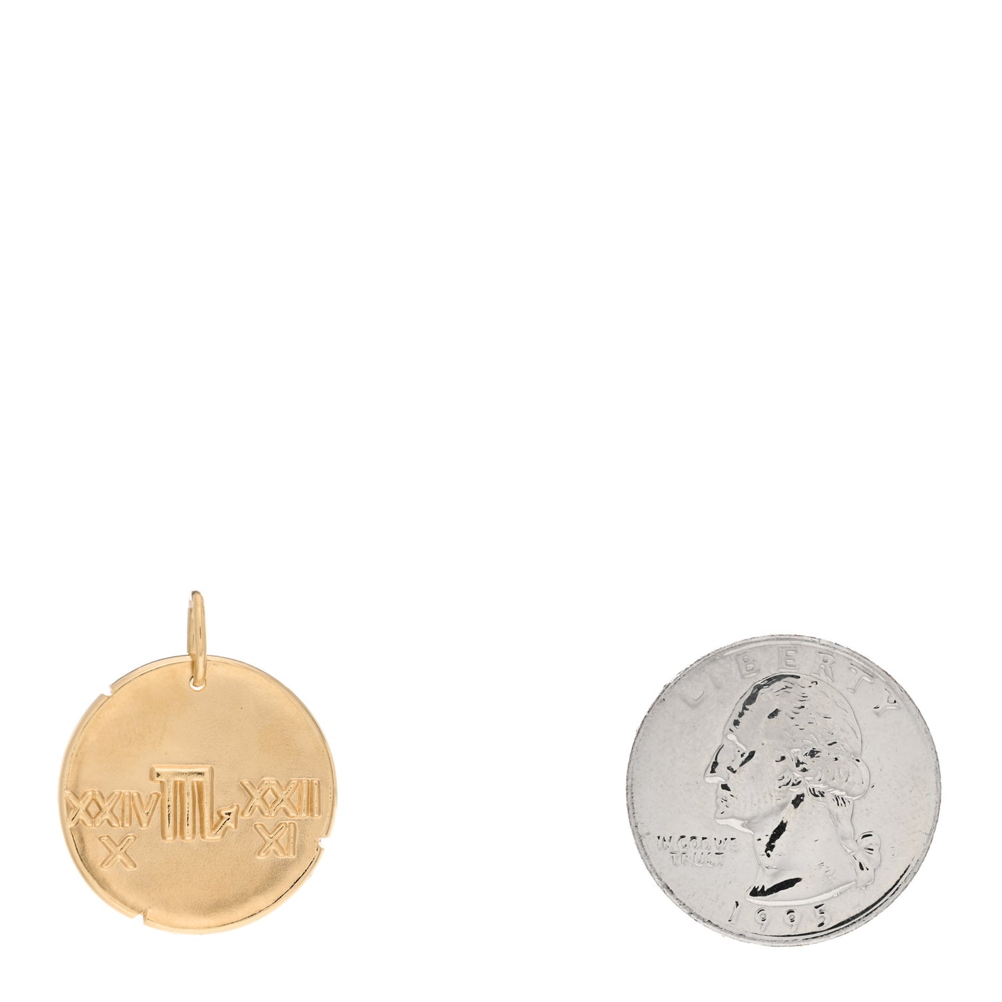 18K Yellow Gold Zodiac Scorpio Pendant