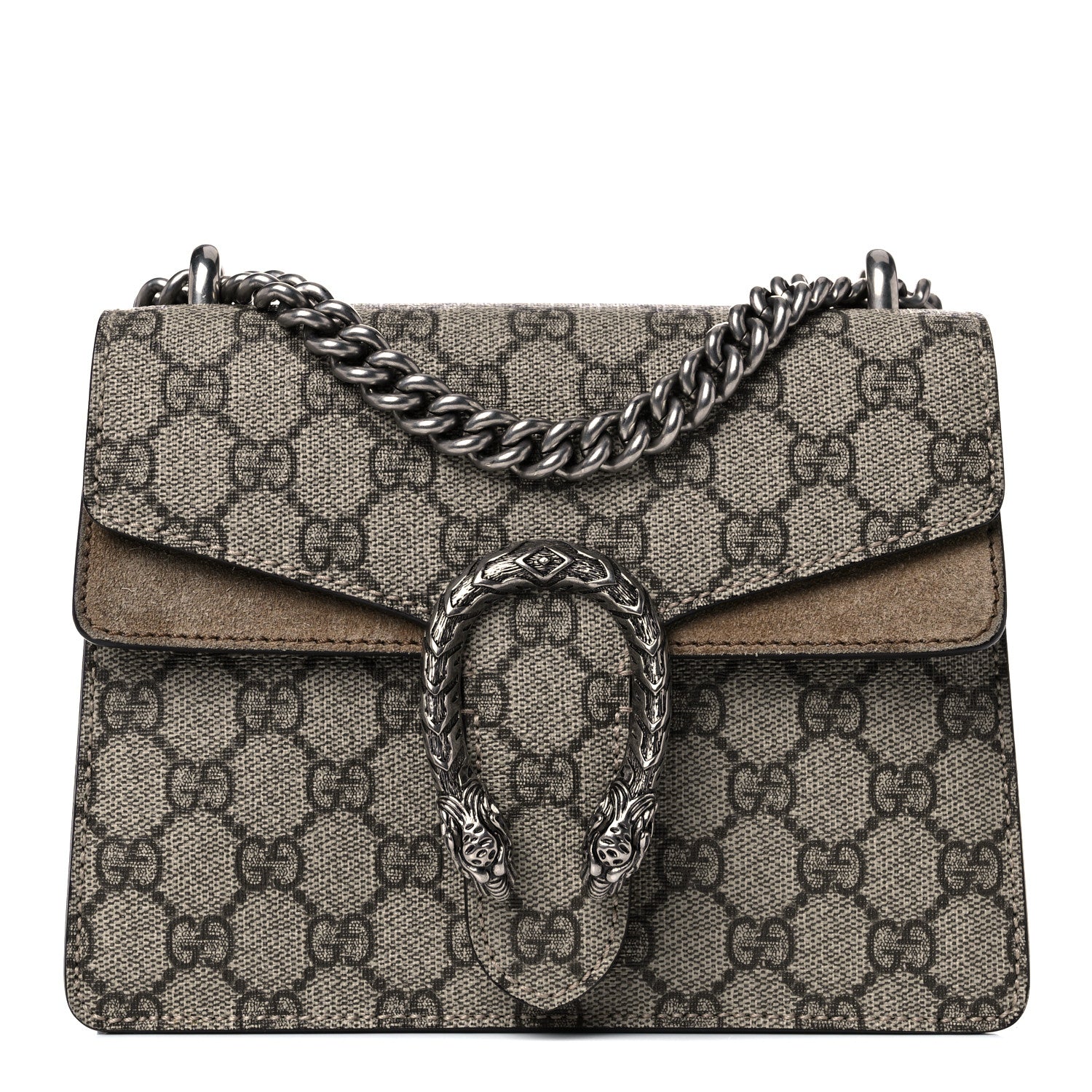 Gucci GG Supreme Monogram Mini Dionysus Shoulder Bag Taupe 2 of 10