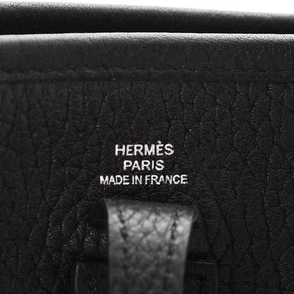 Hermes Taurillon Clemence Evelyne TPM Black 6 of 8